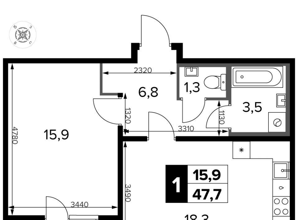 квартира г Москва метро Ховрино ш Ленинградское 228бс/4 фото 1