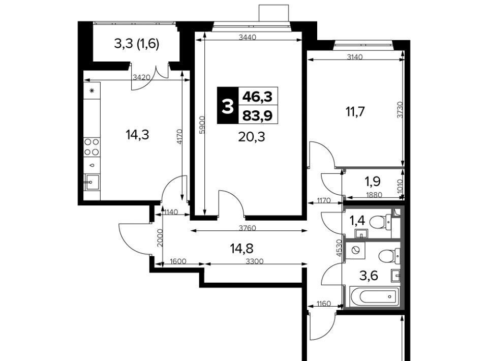 квартира г Москва метро Ховрино ш Ленинградское 228к/3 фото 1