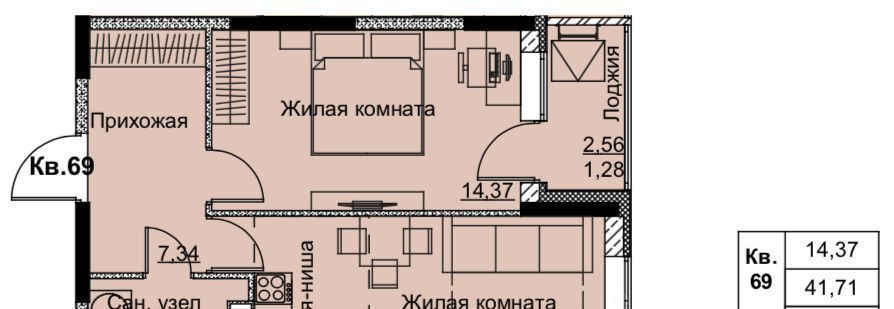 квартира г Ижевск р-н Ленинский Строитель ЖК «Притяжение» жилрайон, 6-й мкр фото 1