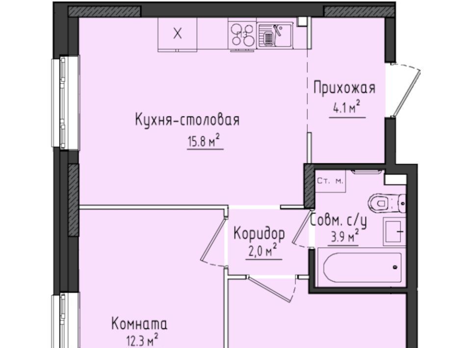квартира Город Оружейников жилой комплекс, 18, Завьяловский район, с. Первомайский фото 1