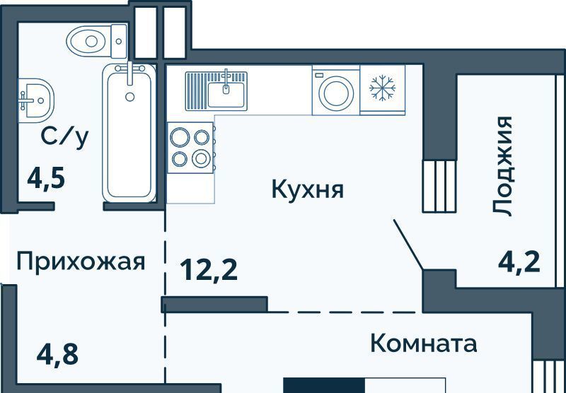 квартира г Курган Центральный жилрайон фото 1