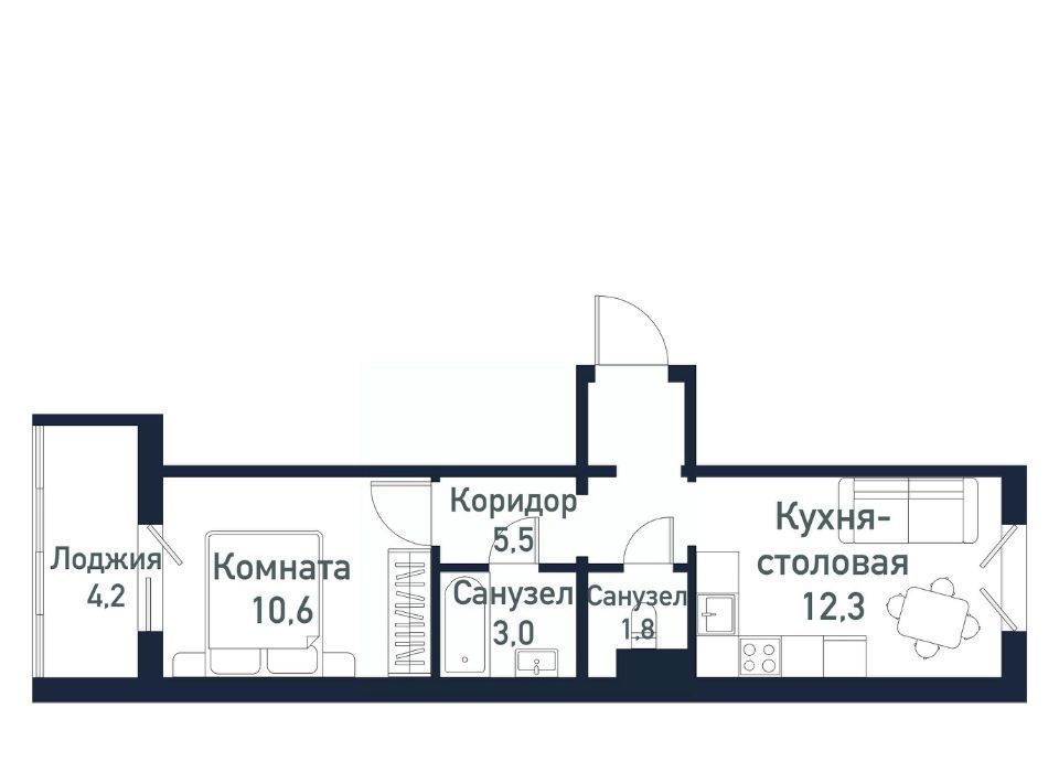 квартира р-н Сосновский п Западный р-н мкр Притяжение Кременкульское с/пос, 7-й кв-л фото 1