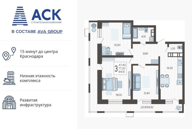 р-н Прикубанский микрорайон 9-й километр ул Ярославская 115/4 фото