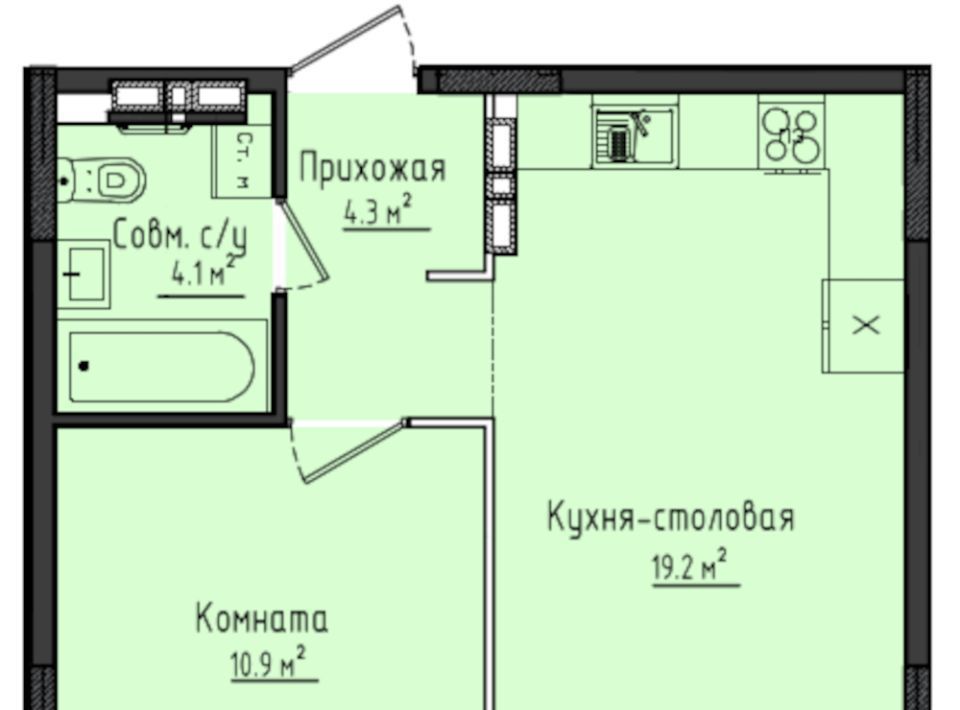 квартира Город Оружейников жилой комплекс, 17, Завьяловский район, с. Первомайский фото 1