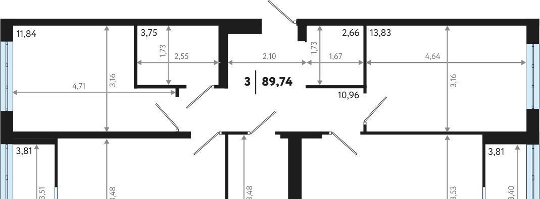 квартира г Тюмень р-н Ленинский ул Газопромысловая 1к/2 фото 2