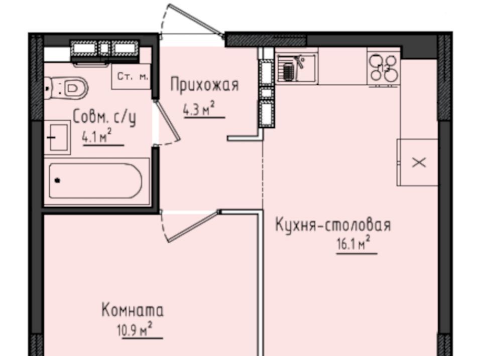 квартира Город Оружейников жилой комплекс, 17, Завьяловский район, с. Первомайский фото 1