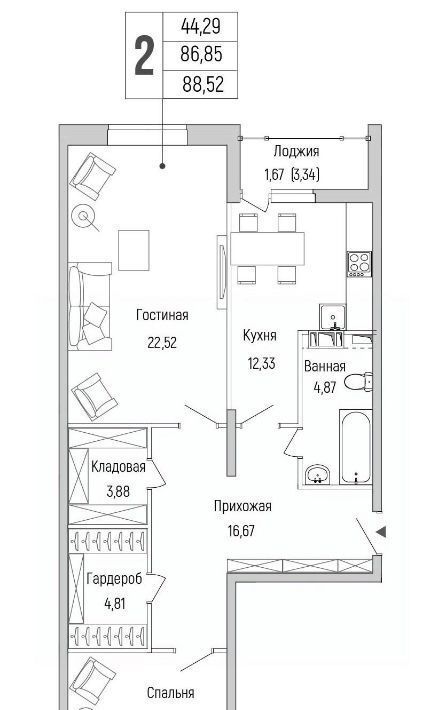 квартира городской округ Красногорск д Бузланово Опалиха фото 1