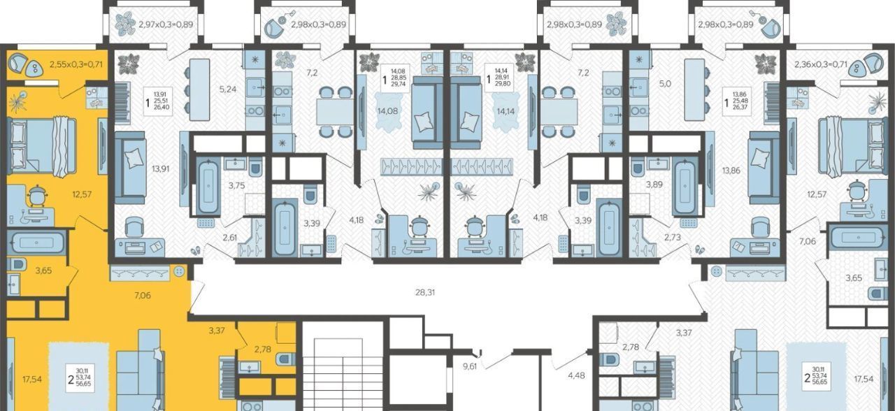 квартира г Краснодар р-н Прикубанский ул 3-я Трудовая 1/7 фото 2