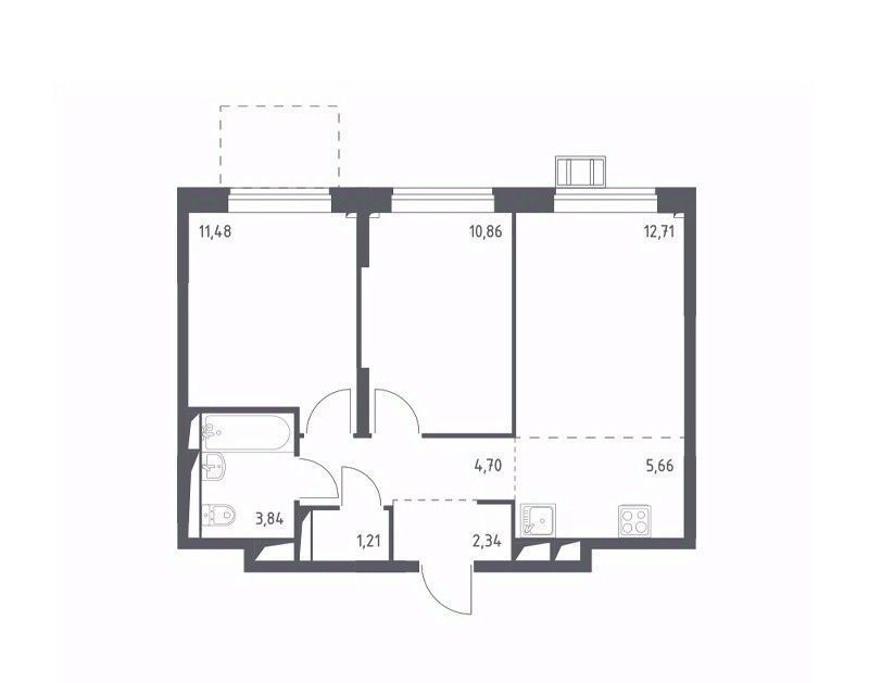 квартира г Москва п Кокошкино д Санино ЖК Новое Внуково Кокошкино, к 11 фото 1