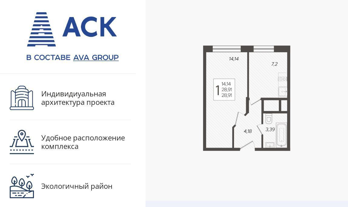 квартира г Краснодар р-н Прикубанский ул 3-я Трудовая 1/7 фото 1