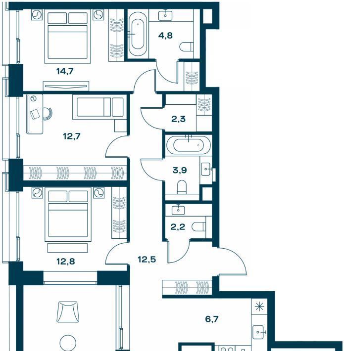 квартира г Москва метро Красный Балтиец ул Часовая 28к/8 фото 1