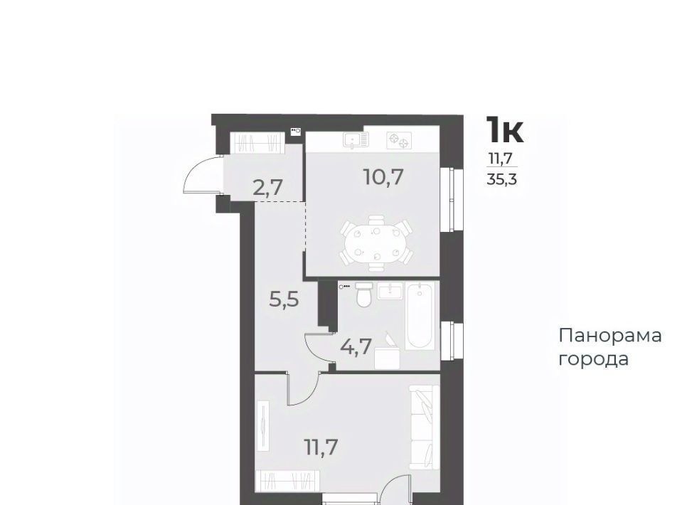 квартира г Новосибирск Заельцовская ул Аэропорт 64 фото 1