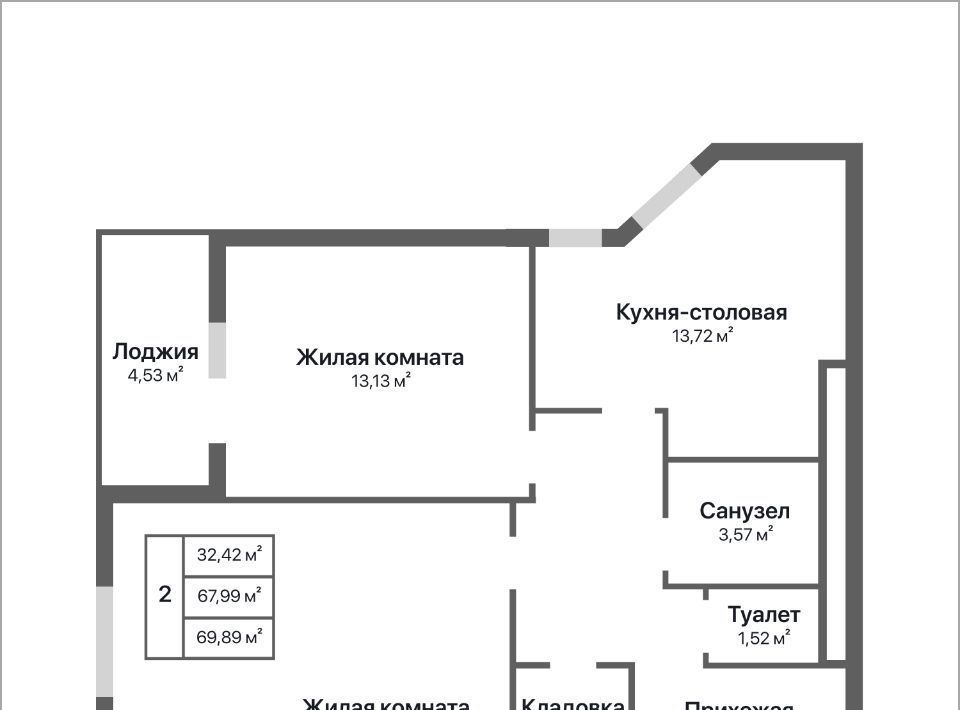 квартира г Калуга р-н Ленинский ул Серафима Туликова 4 фото 1