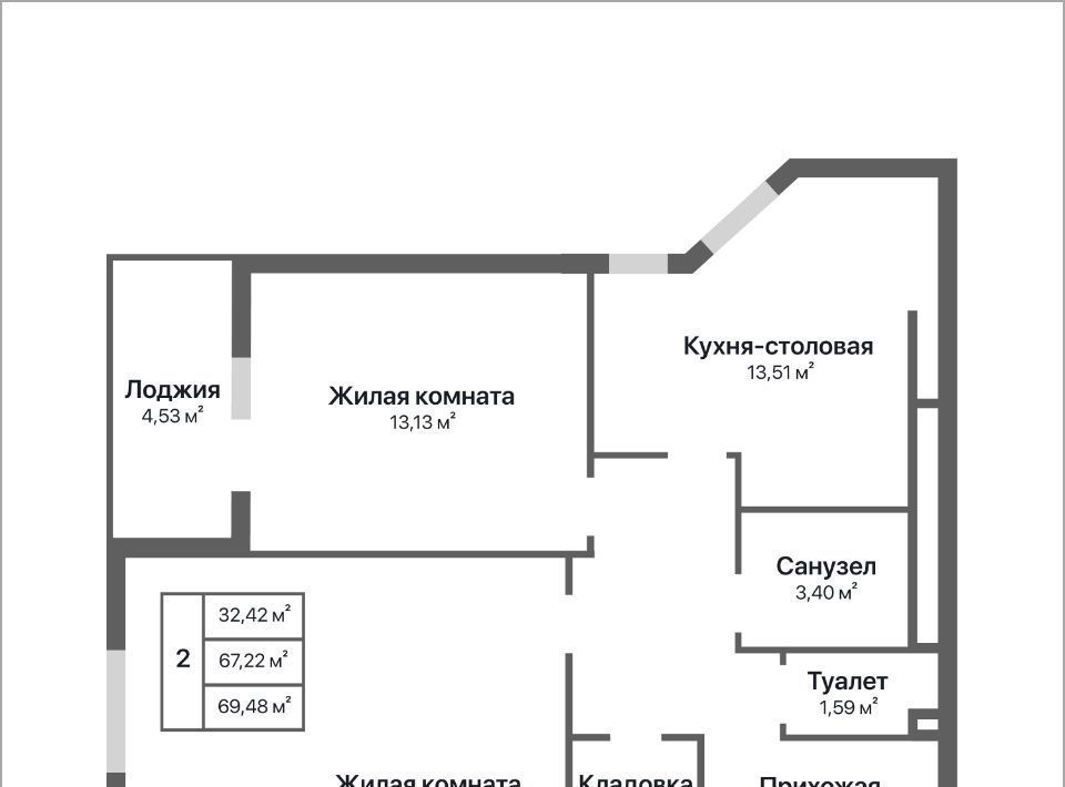 квартира г Калуга р-н Ленинский ул 65 лет Победы 14 фото 1