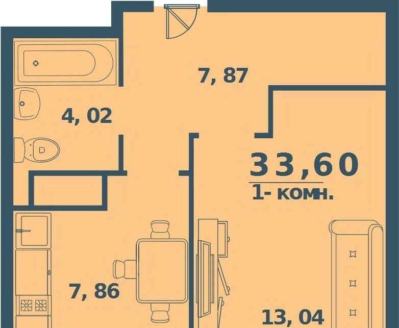 квартира г Ульяновск р-н Ленинский Север ЖК «Юность» фото 1