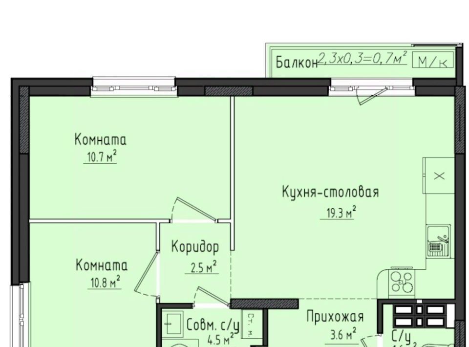 квартира Город Оружейников жилой комплекс, 20, Завьяловский район, с. Первомайский фото 1