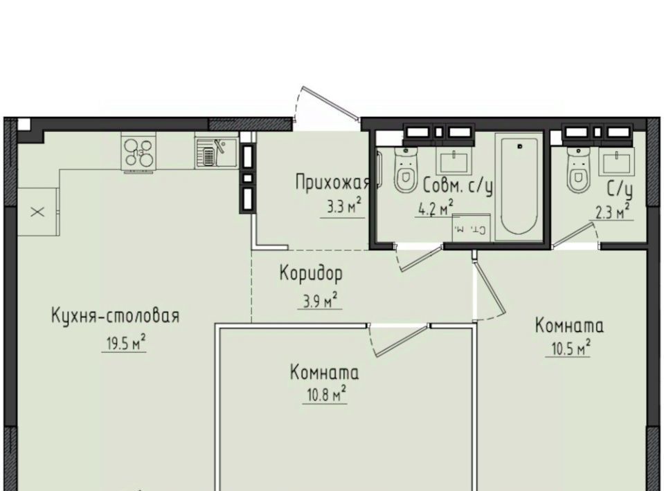 квартира ул. Строителя Николая Шишкина, 6/4, Завьяловский район, с. Первомайский фото 1