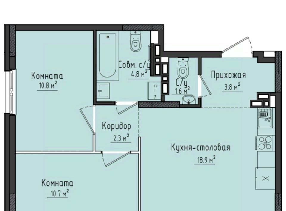 квартира Город Оружейников жилой комплекс, 20, Завьяловский район, с. Первомайский фото 1