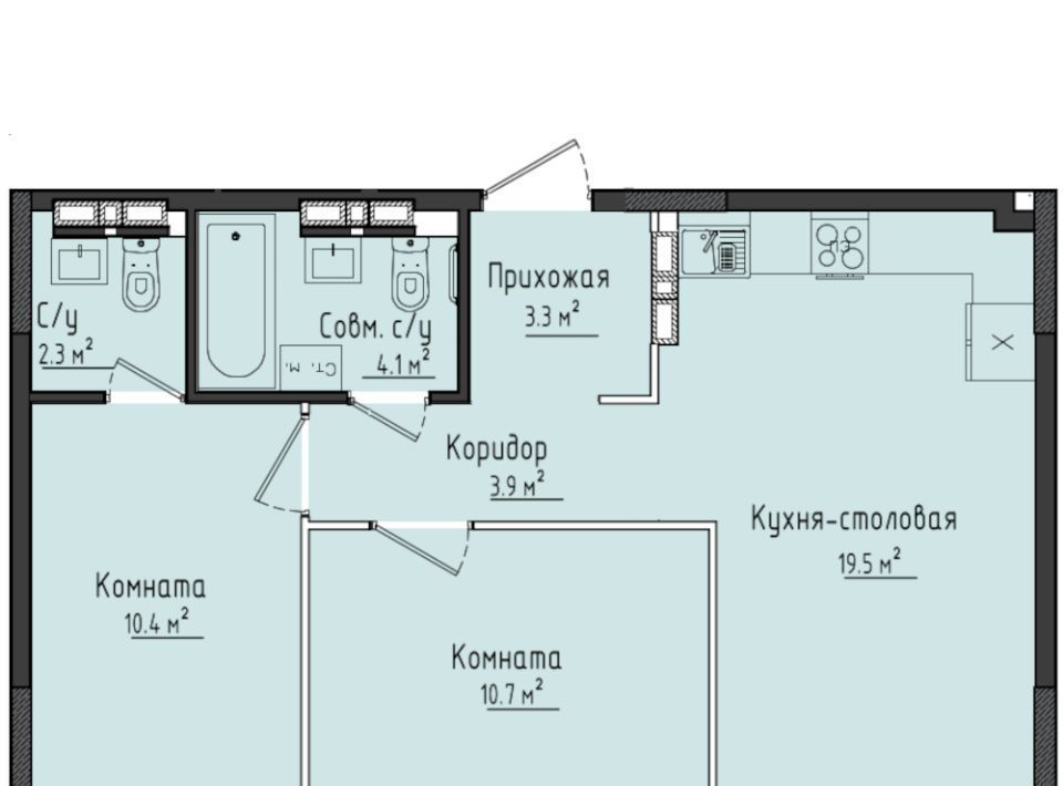 квартира Город Оружейников жилой комплекс, 17, Завьяловский район, с. Первомайский фото 1