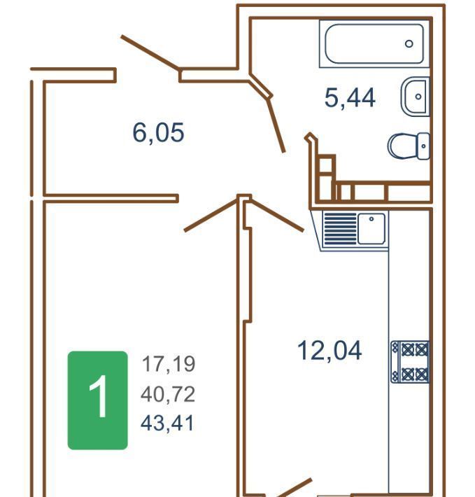 квартира г Краснодар р-н Прикубанский ул им. Кирилла Россинского 3/2 фото 1