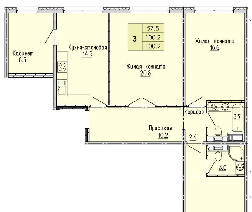 квартира г Пенза р-н Октябрьский ул Яшиной 2 фото 1