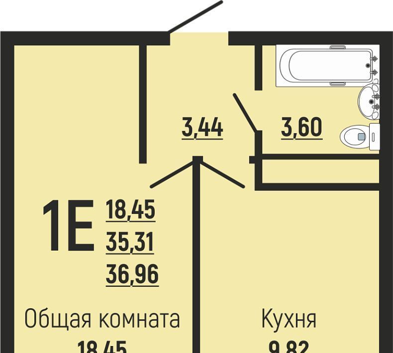 квартира г Краснодар р-н Прикубанский Славянский микрорайон ул Заполярная 39/9 фото 1