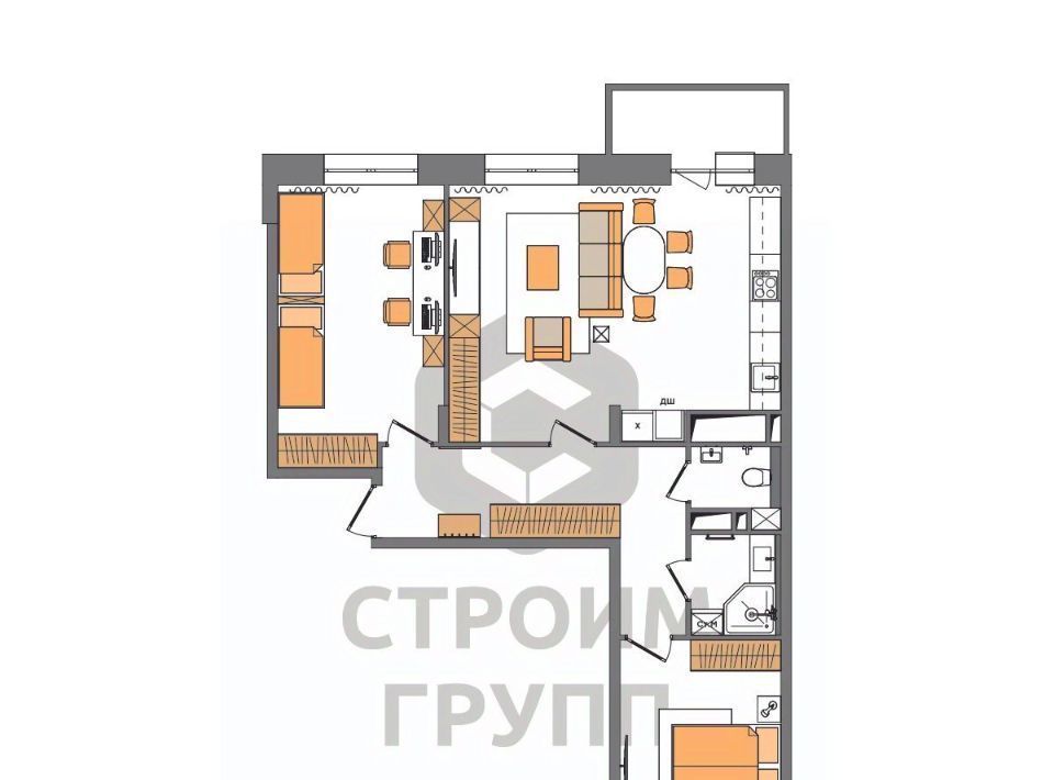 квартира г Владимир р-н Ленинский ул Нижняя Дуброва 49а фото 6