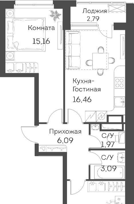 квартира г Москва метро Юго-Восточная метро Нижегородская ЖК Аквилон Бисайд ао фото 1