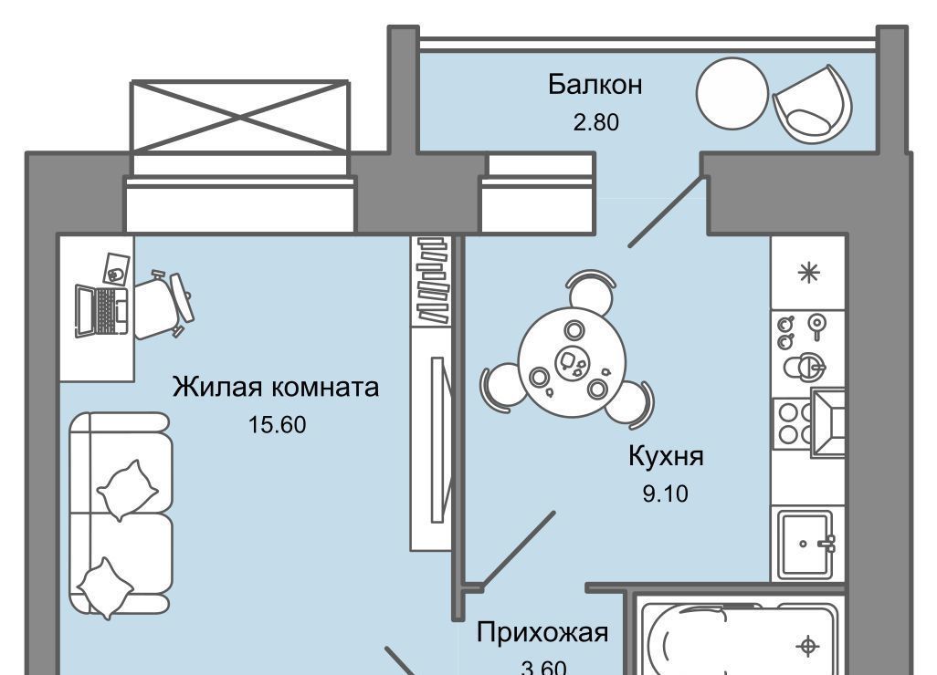 квартира г Пермь р-н Дзержинский ул Дзержинского 31 фото 1