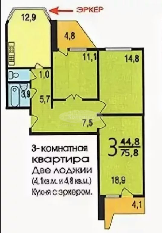 квартира г Москва метро Люблино ул Маршала Кожедуба 2к/1 фото 20