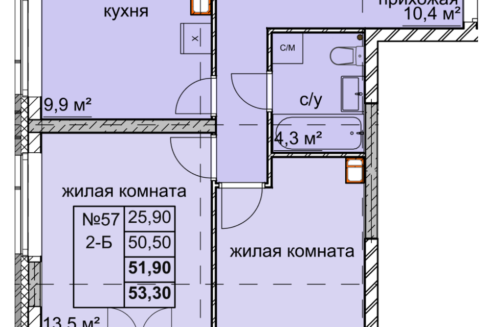 квартира г Нижний Новгород ул Дружаева 30 городской округ Нижний Новгород фото 1