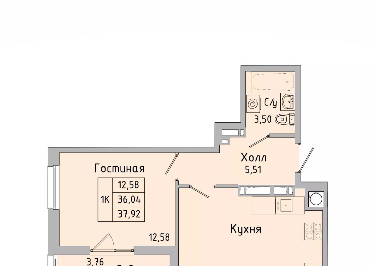 квартира г Батайск ул Ушинского 27ак/3 фото 1