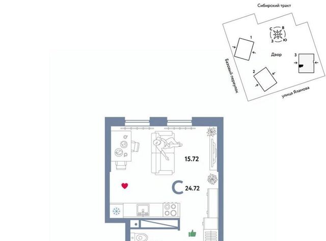 Ботаническая микрорайон Сибирский ЖК «Сибирский сад» сад фото