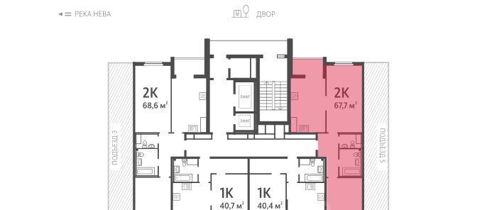 квартира г Санкт-Петербург метро Улица Дыбенко ул Дыбенко 2 фото 2