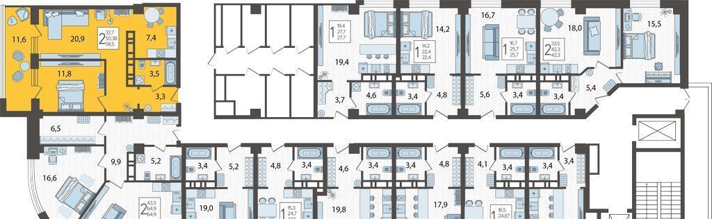 квартира г Краснодар р-н Карасунский ул Уральская 75/6 фото 3