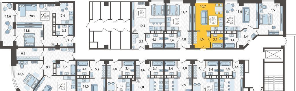 квартира г Краснодар р-н Карасунский ул Уральская 75/6 фото 3