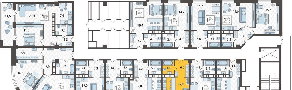 квартира г Краснодар р-н Карасунский ул Уральская 75/6 фото 3