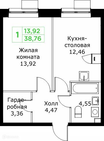 квартира г Мытищи микрорайон имени Г. Т. Шитикова, городской округ Мытищи фото 1