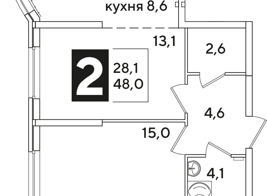 квартира г Краснодар ул Западный Обход муниципальное образование Краснодар фото 2