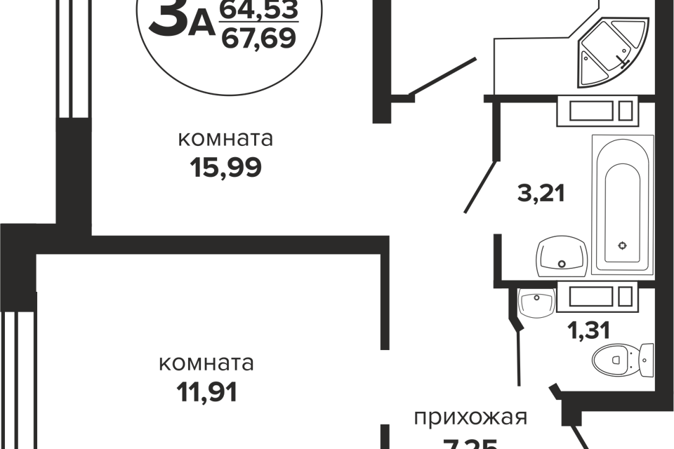 квартира г Краснодар ул Российская 257/7 1 муниципальное образование Краснодар фото 1