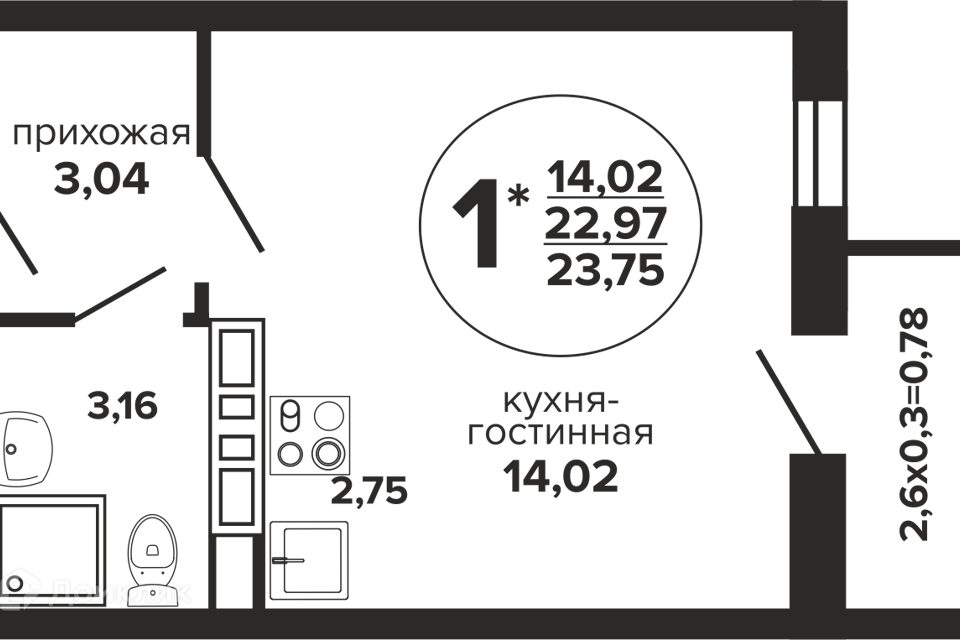 квартира г Краснодар ул Российская 257/7 1 муниципальное образование Краснодар фото 1