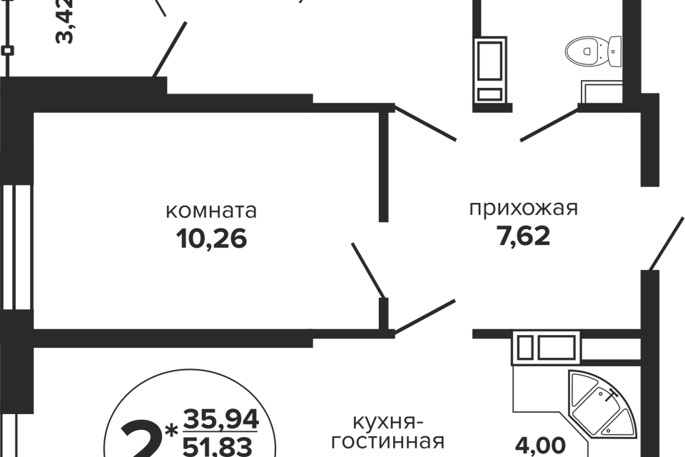 квартира г Краснодар ул Российская 257/7 1 муниципальное образование Краснодар фото 1