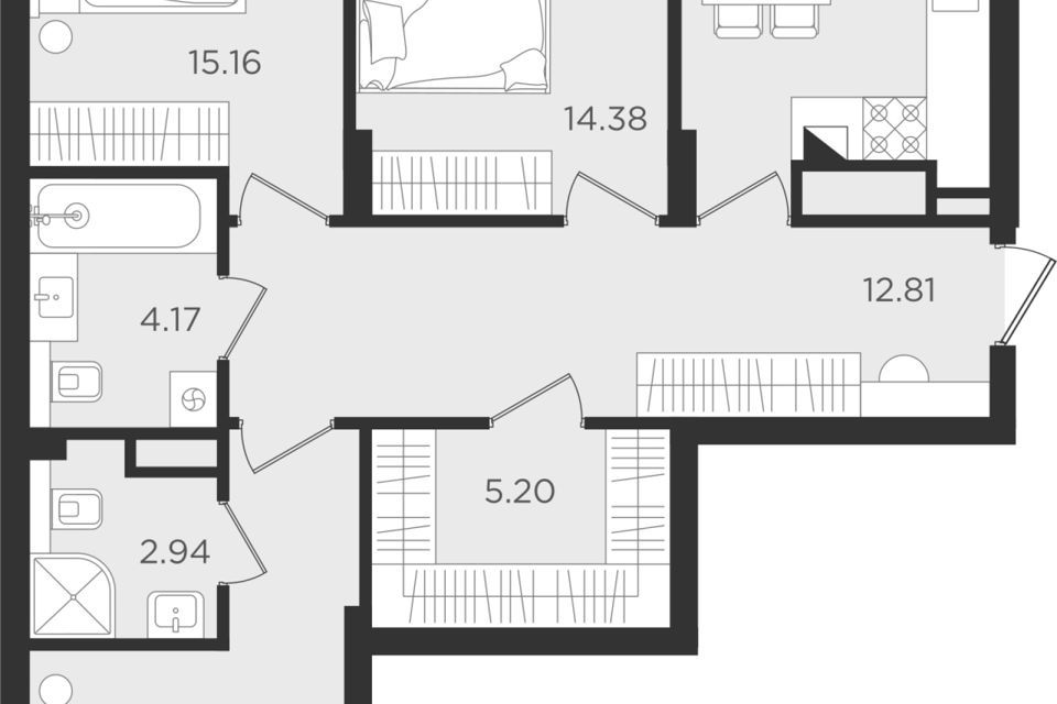 квартира г Калининград ул Старшины Дадаева 55 городской округ Калининград фото 1