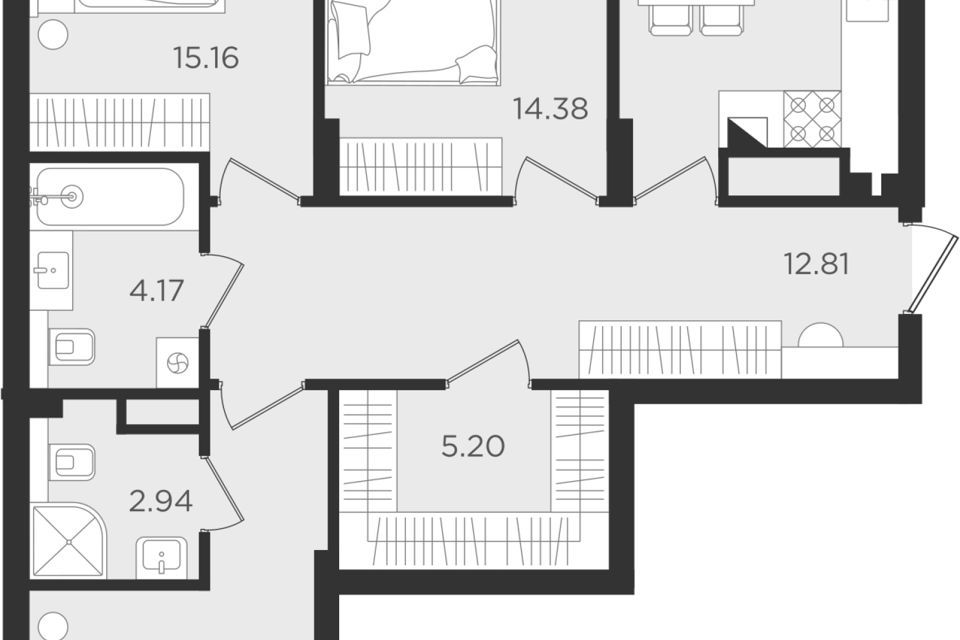 квартира г Калининград ул Старшины Дадаева 55 городской округ Калининград фото 1