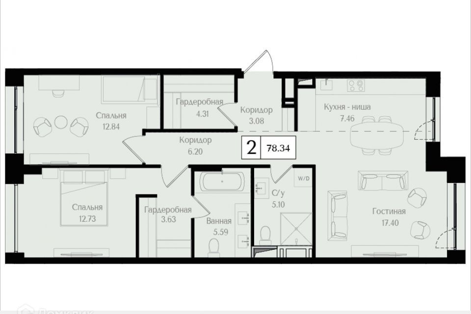 квартира г Москва ул 1-я Бухвостова 12/11к 1 фото 1