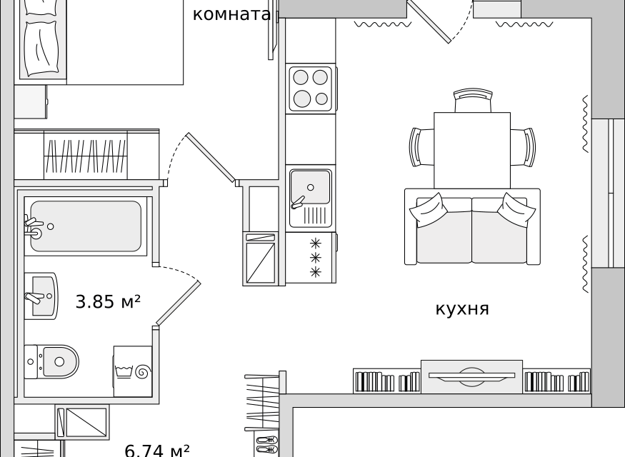 квартира г Санкт-Петербург п Парголово ул Михайловская 14к/1 Выборгский район, дорога фото 1