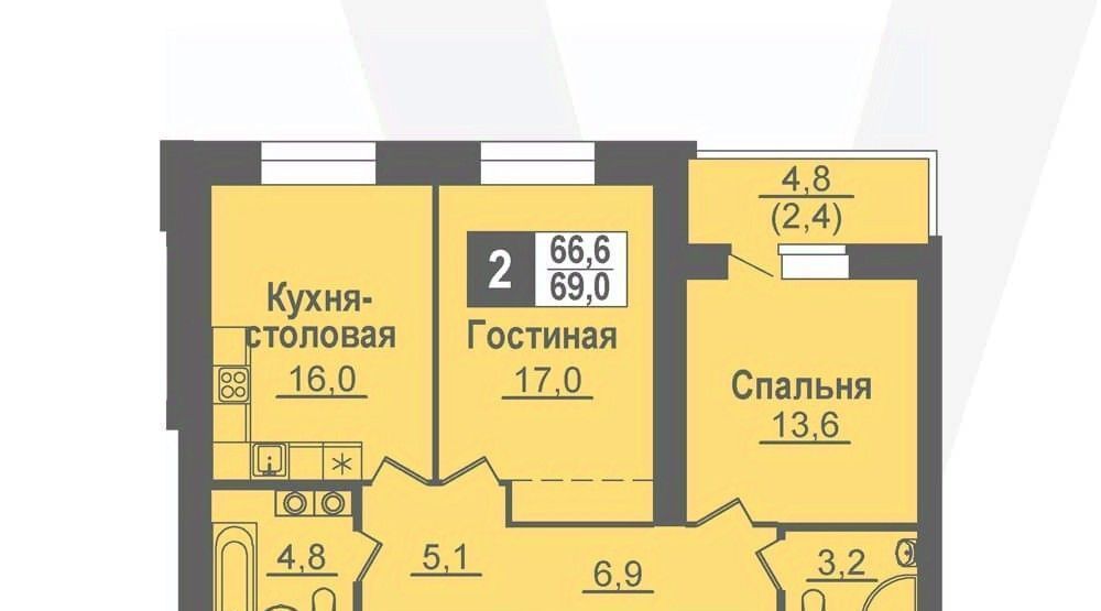 квартира рп Кольцово ул Благовещенская 2 Золотая Нива фото 1