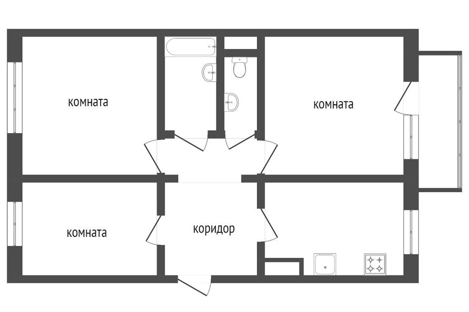 квартира г Калининград ул Красносельская 65 городской округ Калининград фото 9