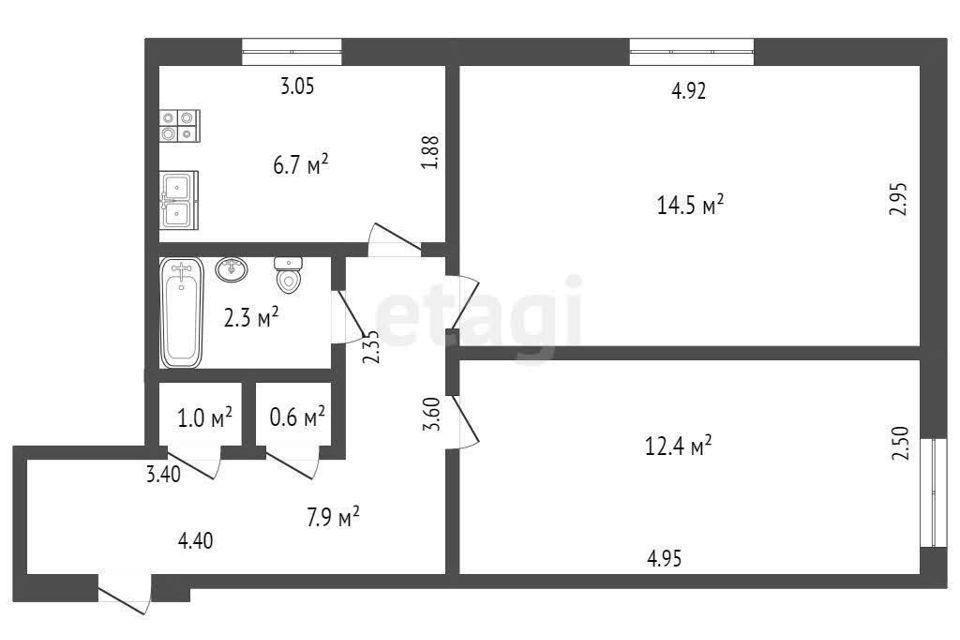 квартира г Чебаркуль тер Санаторий Еловое 1 Чебаркульский район фото 7