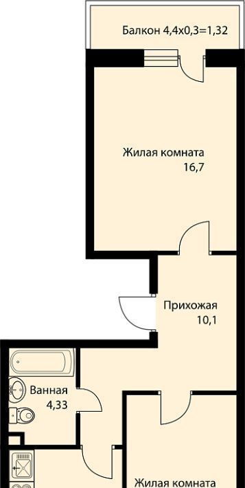 квартира г Краснодар п свх Прогресс п Березовый ЖК Прогресс муниципальное образование фото 1